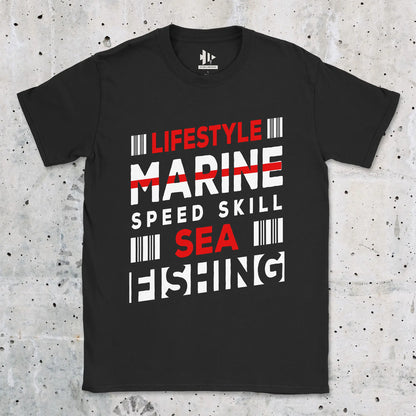 Black, Marine Speed Skill Tee – fish-room