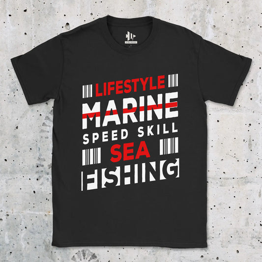 Black, Marine Speed Skill Tee – fish-room