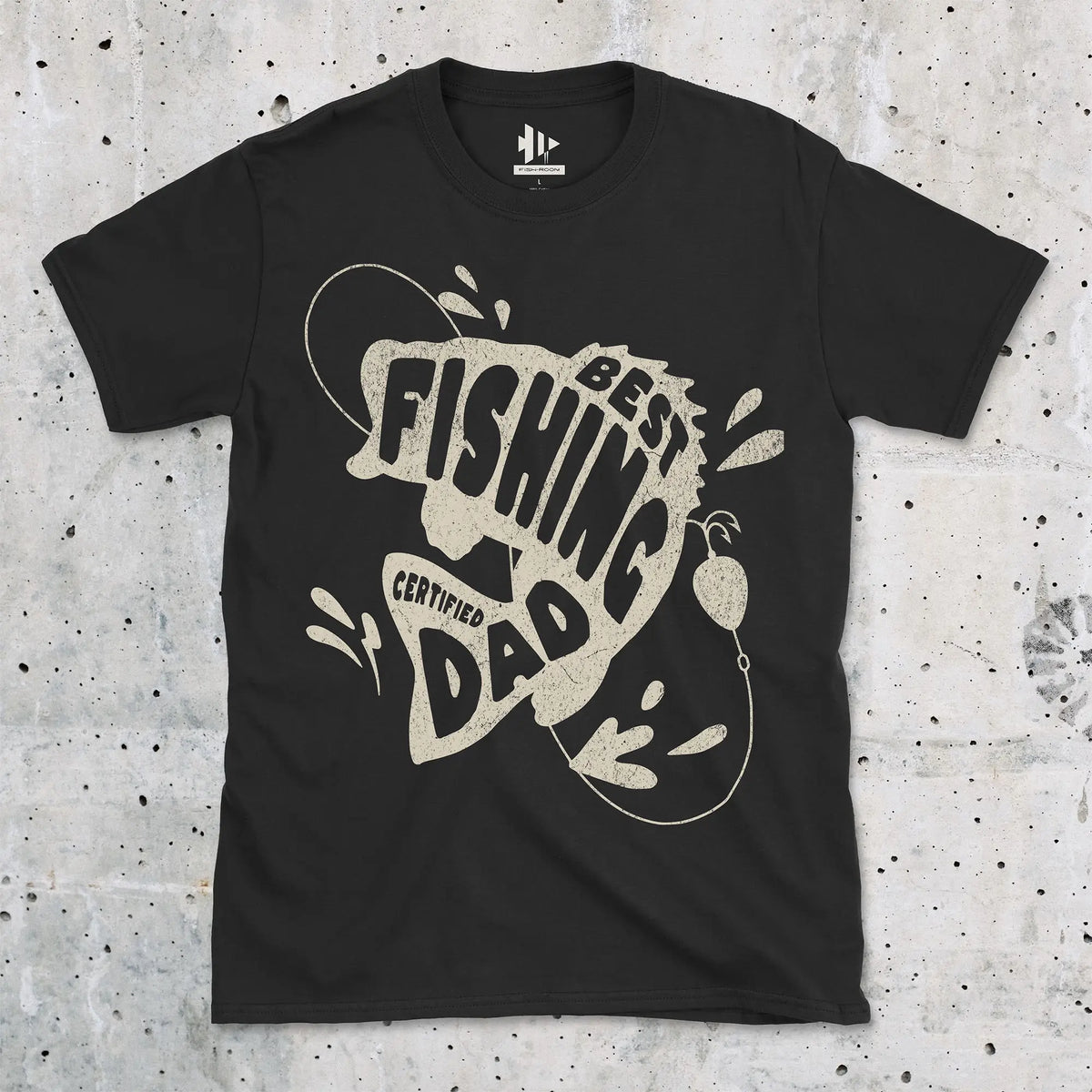 Black, Certified Best Fishing Dad Tee – fish-room