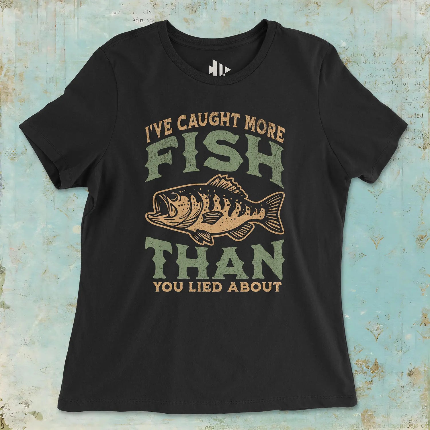 Black, I've Caught More Fish Ladies’ Tee – fish-room