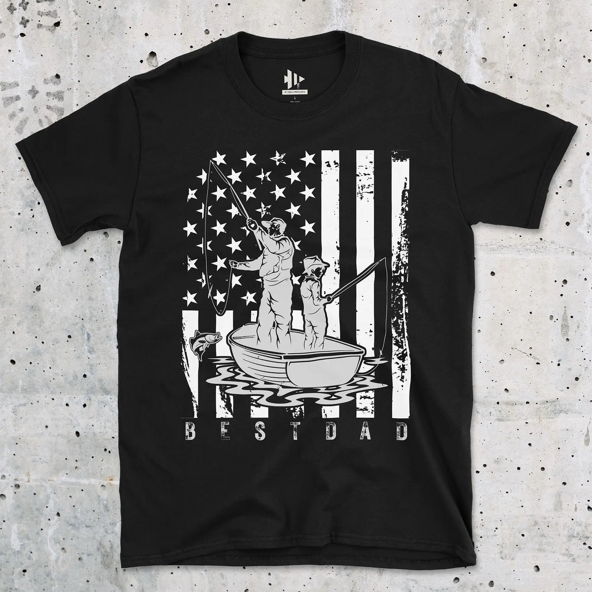 Black, Best Dad Tee – fish-room
