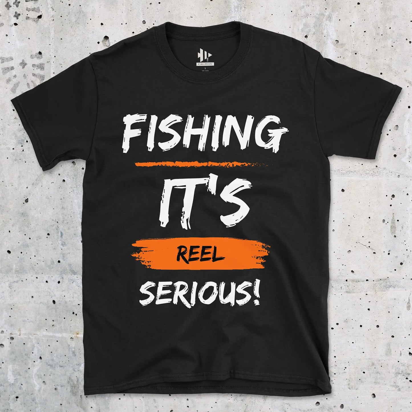 Black, Fishing, it's reel serious! Tee – fish-room
