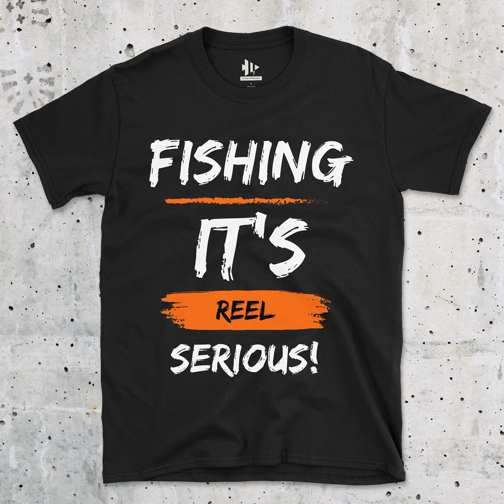 Black, Fishing, it's reel serious! Tee – fish-room