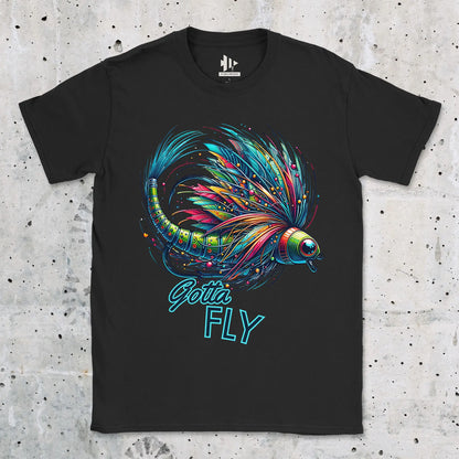Black, Gotta Fly Tee – fish-room