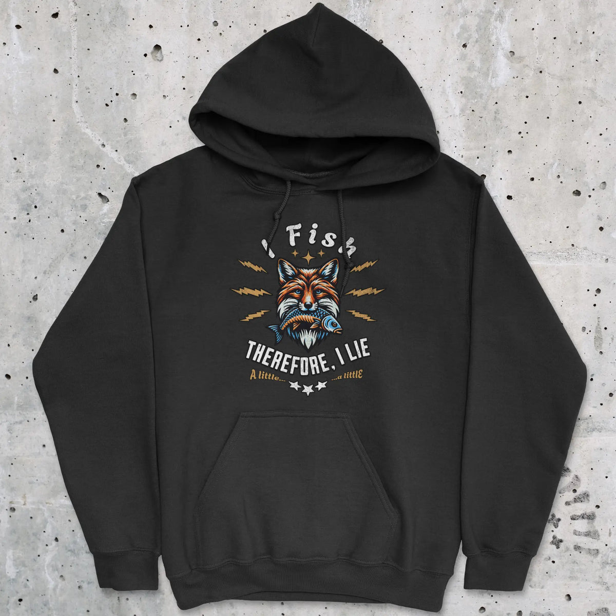 Black, I Fish, Therefore I Lie... A Little Hoodie – fish-room