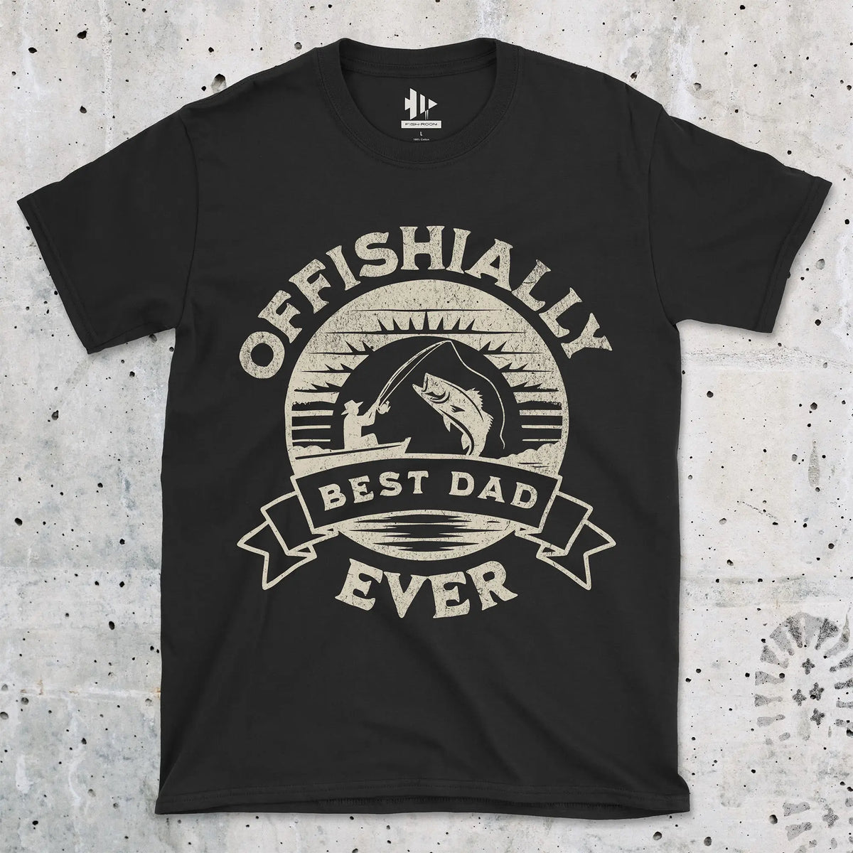 Black, Offishially Best Dad Ever Tee – fish-room