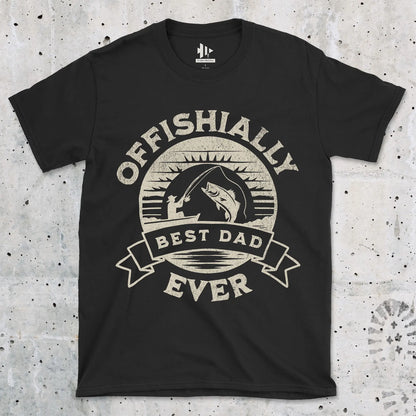 Black, Offishially Best Dad Ever Tee – fish-room