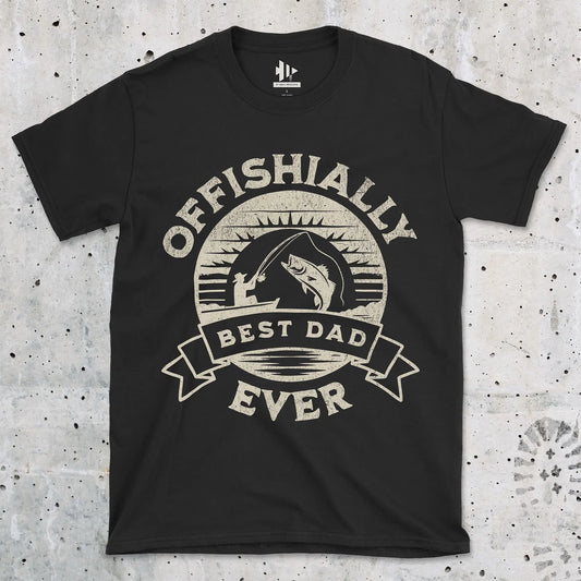 Black, Offishially Best Dad Ever Tee – fish-room