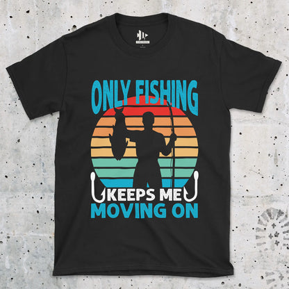 Black, Fishing Keep Me Moving Tee – fish-room