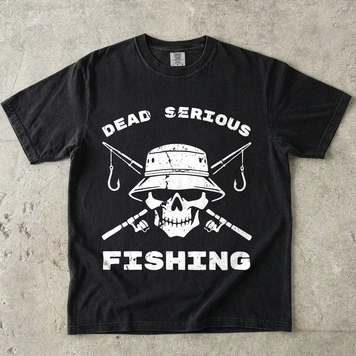 Black, Dead Serious Fishing Tee – fish-room
