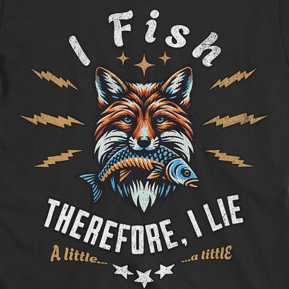 Black, I Fish, Therefore I Lie... A Little Tee – fish-room