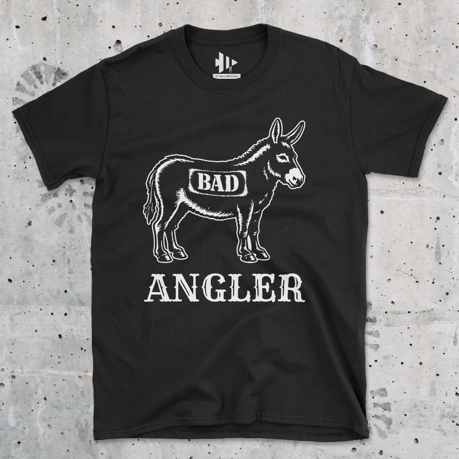 Black, Bad Ass Angler Tee – fish-room