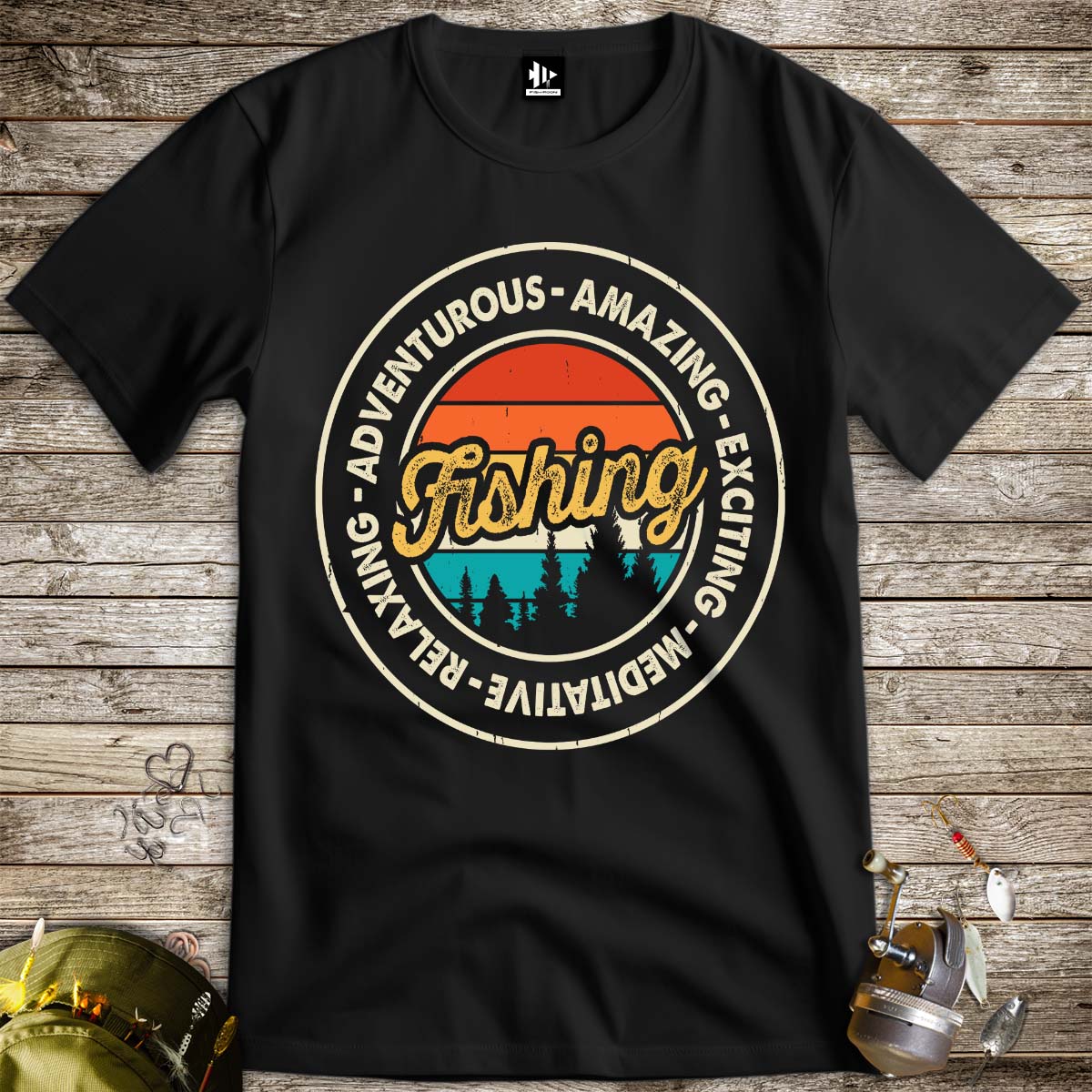 Adventurous Fishing Tee-funny fishing t shirt-FISH-ROOM LLC