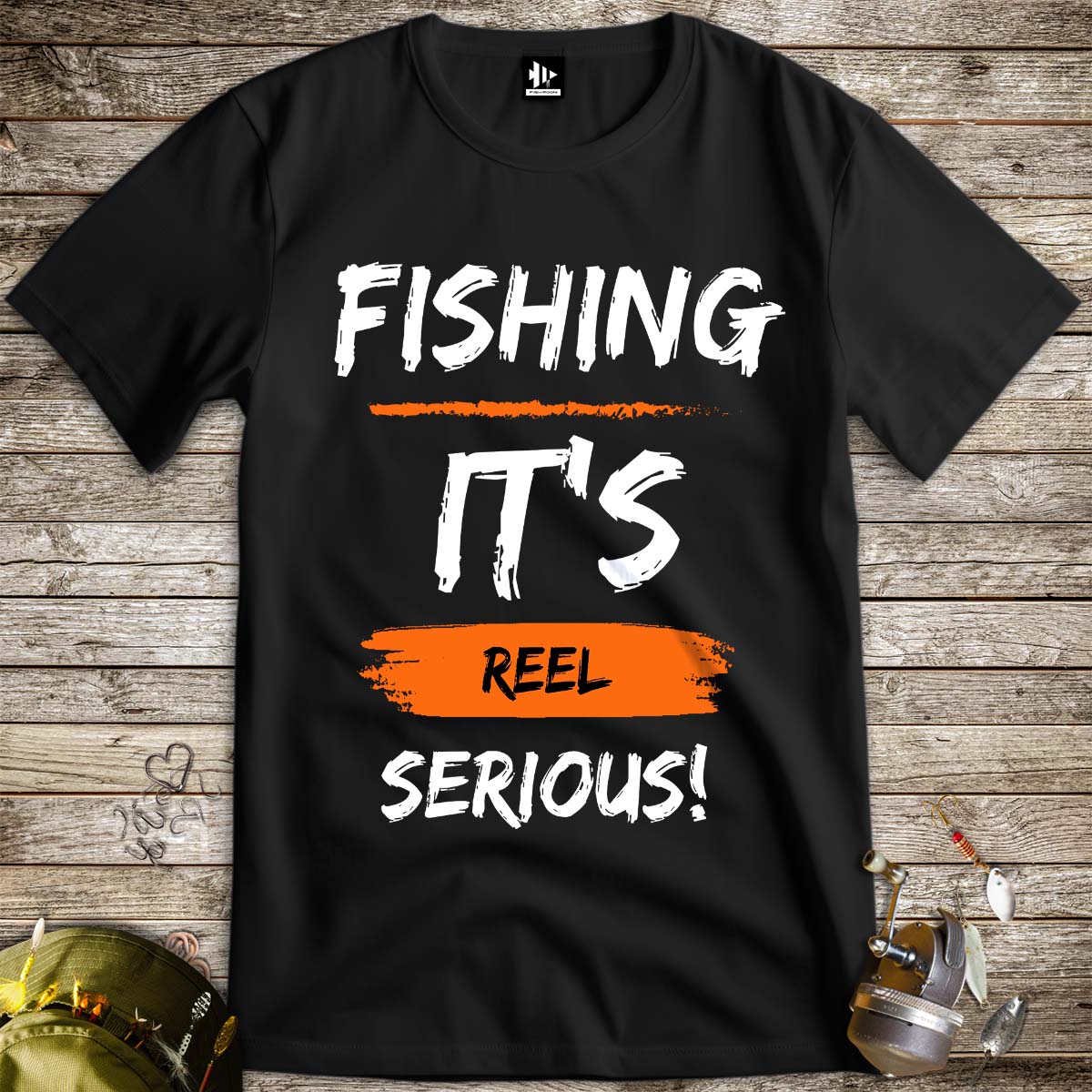 Fishing, it's reel serious! Tee-funny fishing t shirt-FISH-ROOM LLC