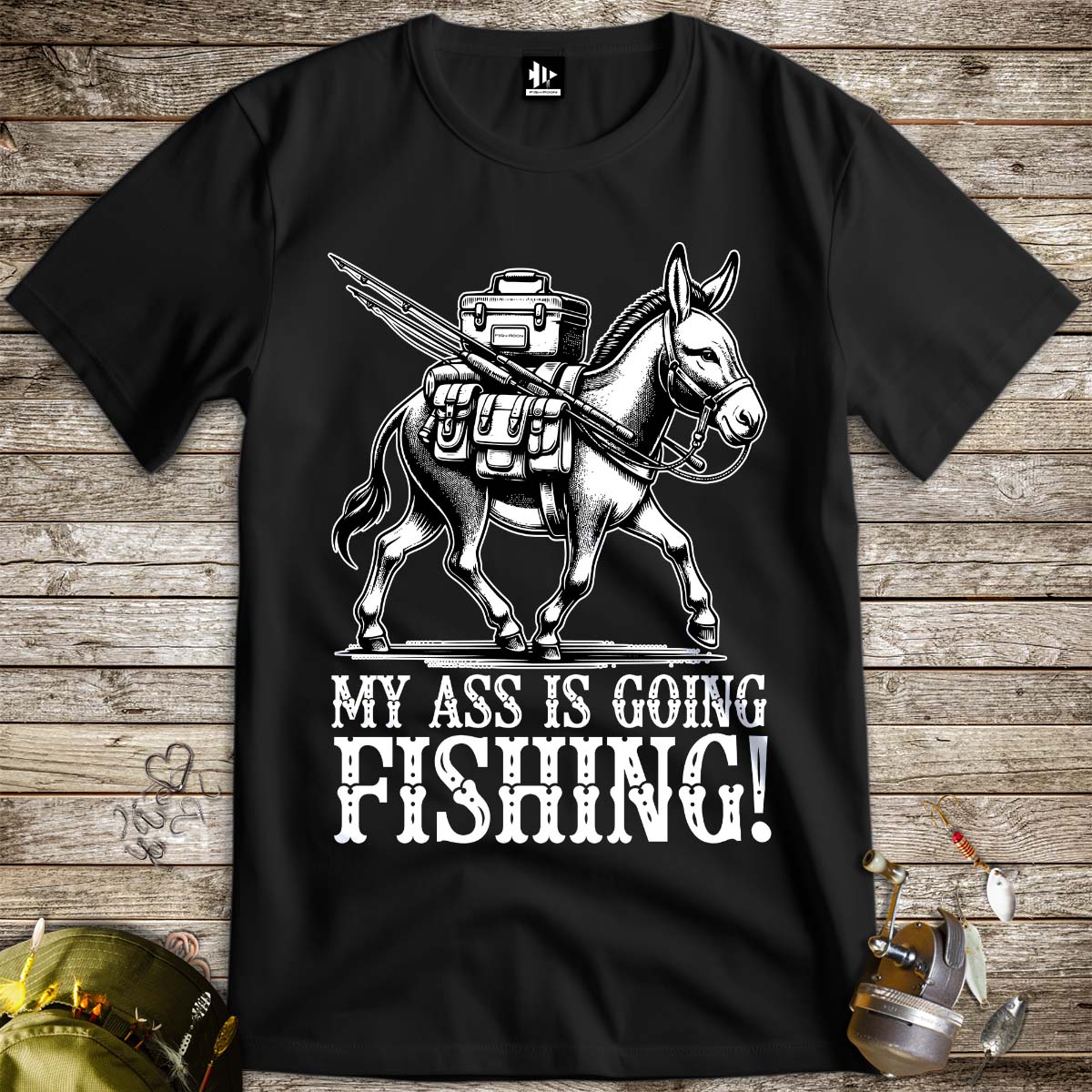 My Ass is Going Fishing! Tee-funny fishing t shirt-FISH-ROOM LLC