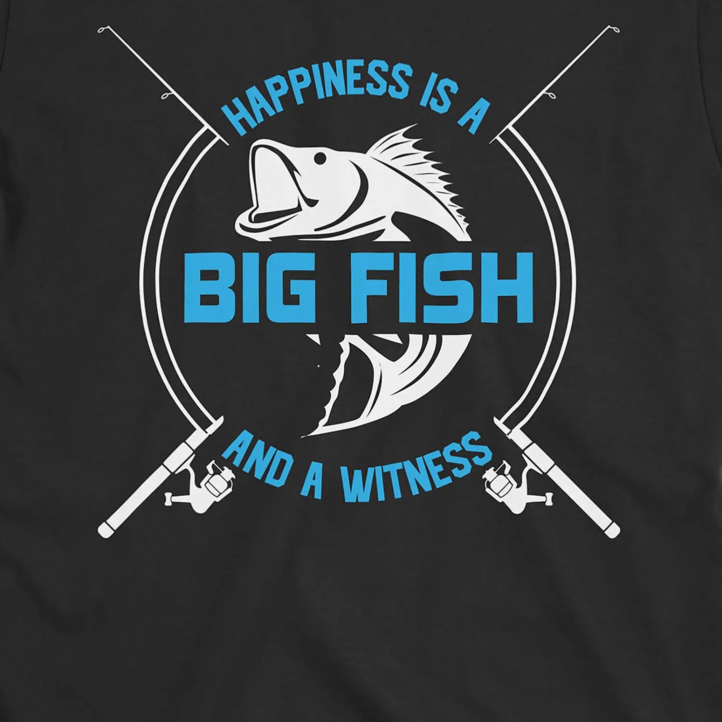 Black, Big Fish Happiness Tee – fish-room