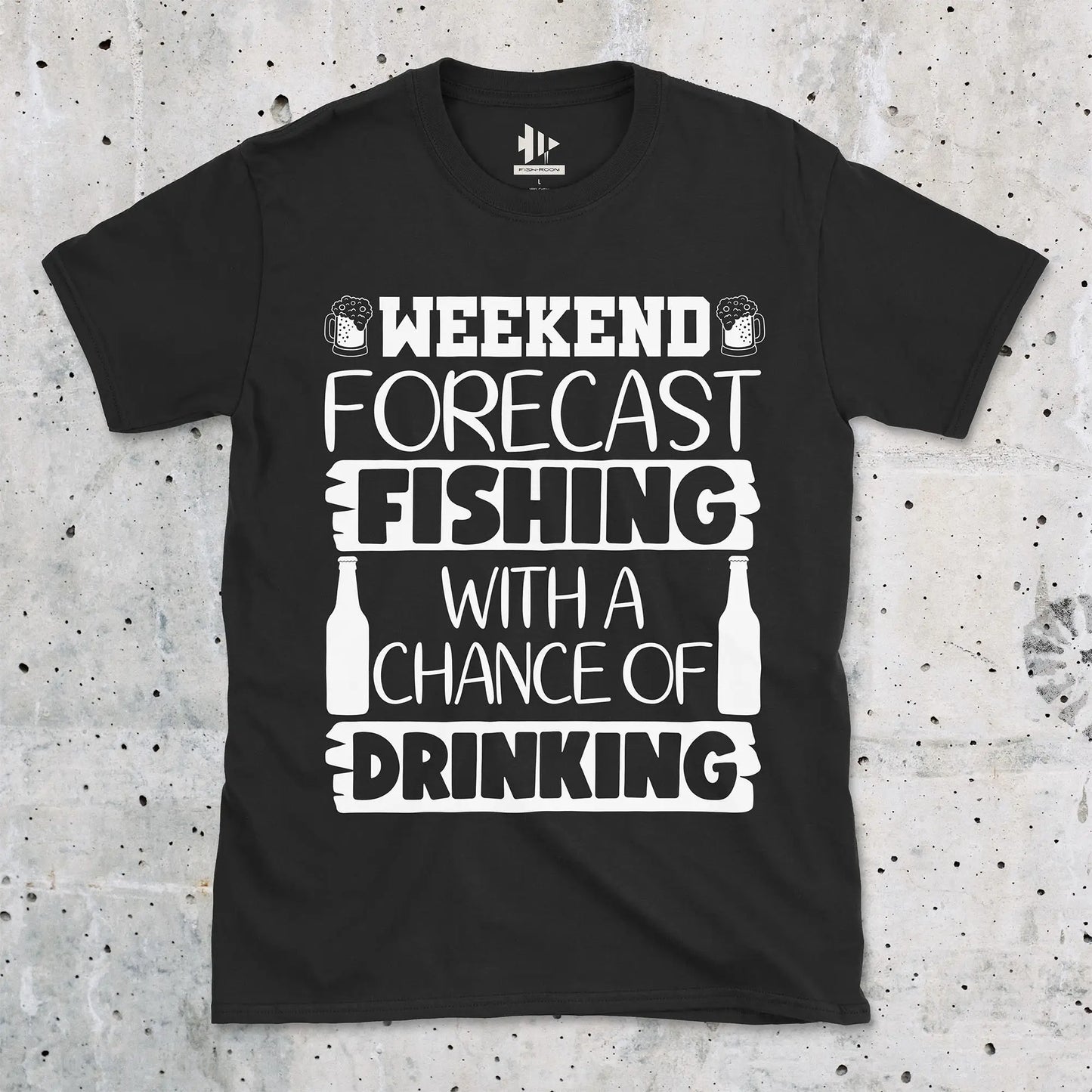 Black, Weekend Forecast Tee – fish-room