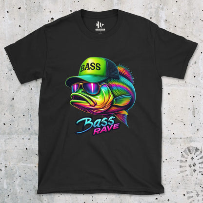 Black, Bass Rave Tee – fish-room