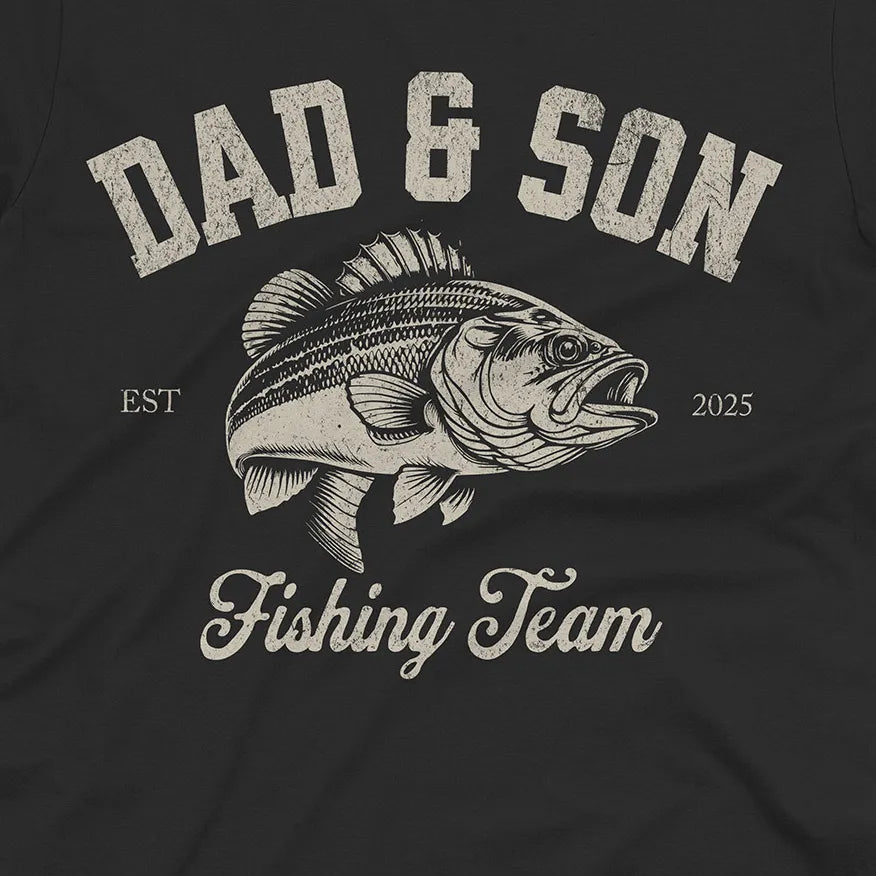 Dad & Son Fishing Team Tee