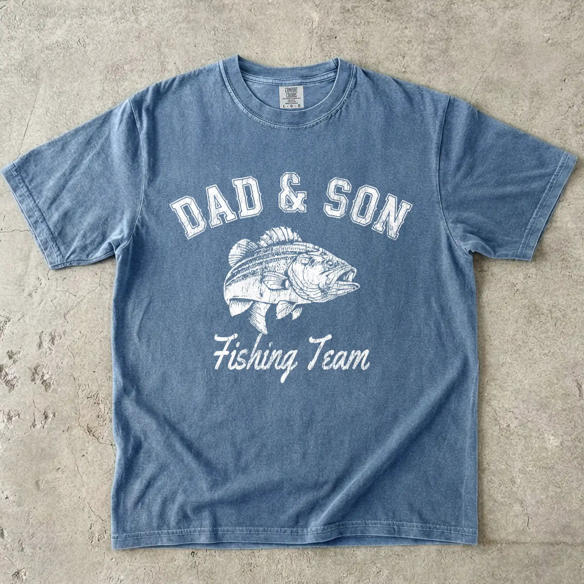 Dad and Son Fishing Team Tee