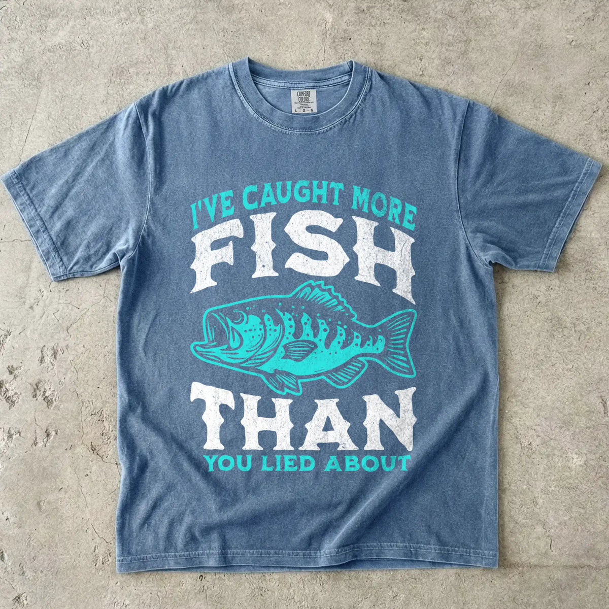 Blue Jean, More Fish Than You Lied About Tee - fish-room