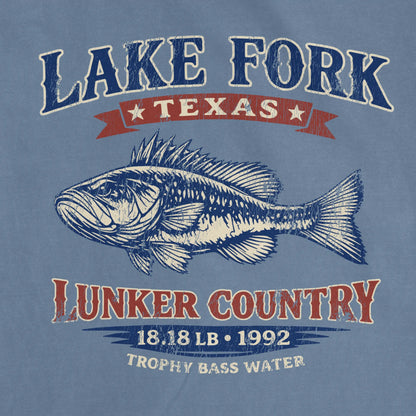 Bluejean, Lake Fork Record Bass Tee – fish-room