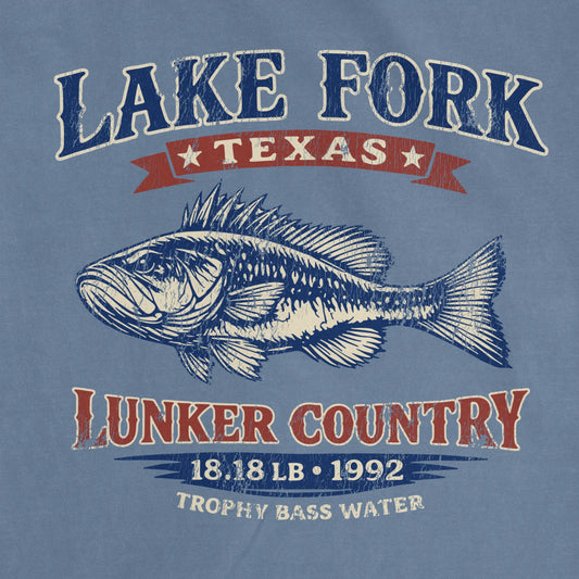 Bluejean, Lake Fork Record Bass Tee – fish-room