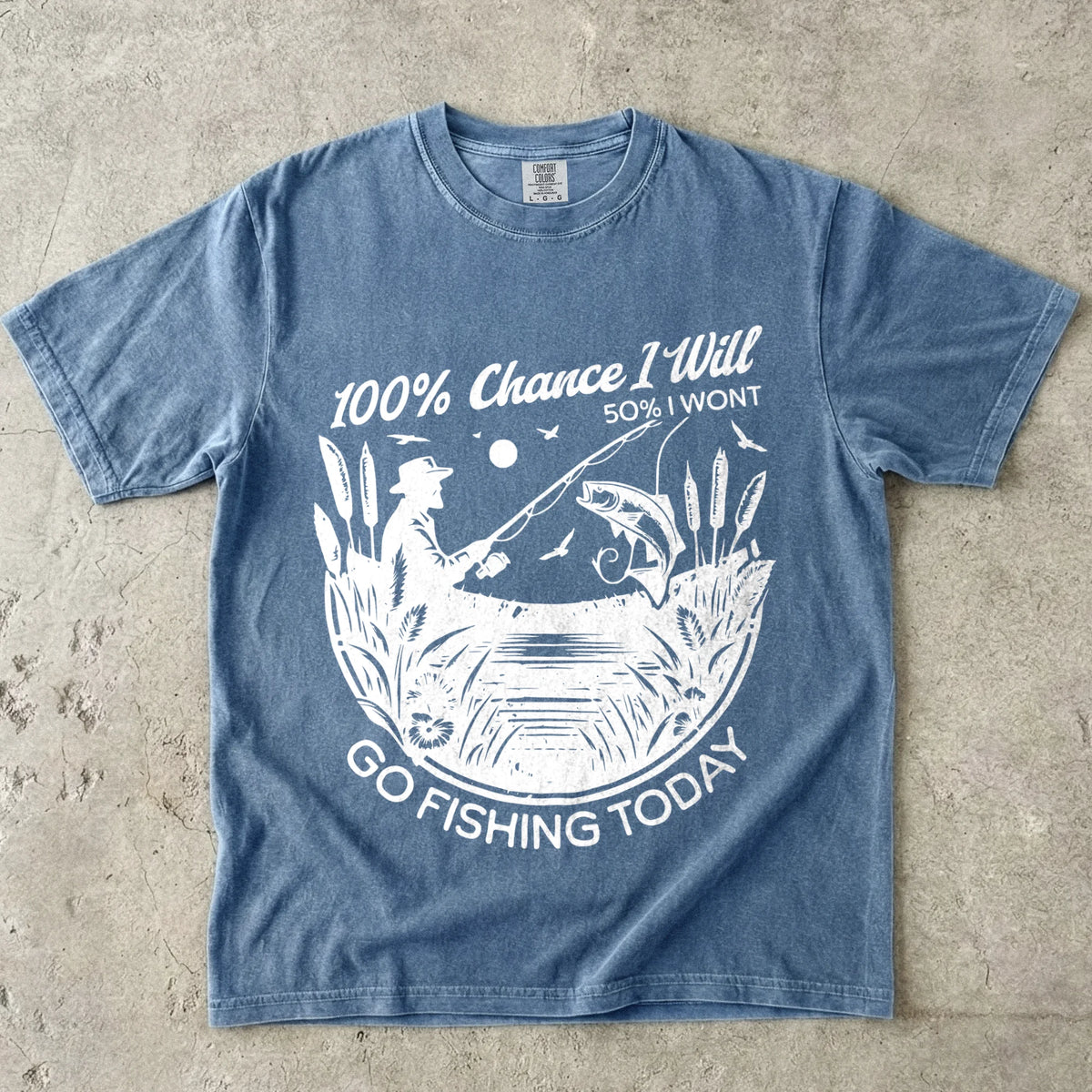 100% Fishing Day T-Shirt