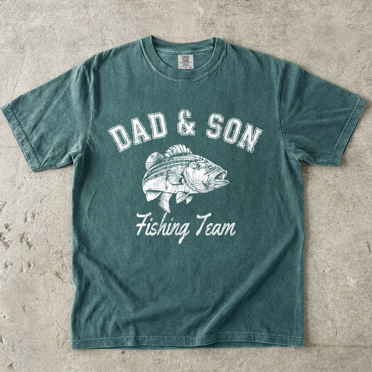 Dad and Son Fishing Team Tee