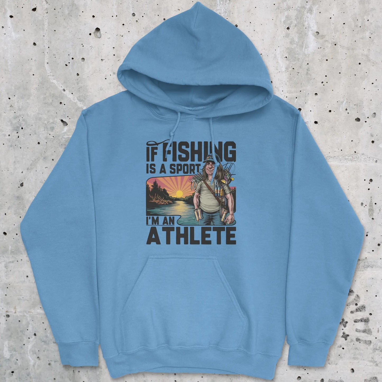 Carolina Blue, Fishing Athlete Hoodie – fish-room