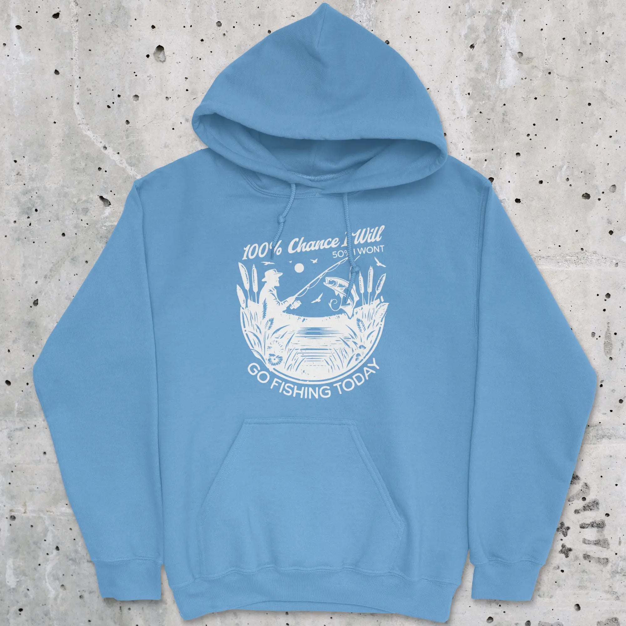 100% Fishing Day Hoodie | graphic hoodie – FISH-ROOM LLC