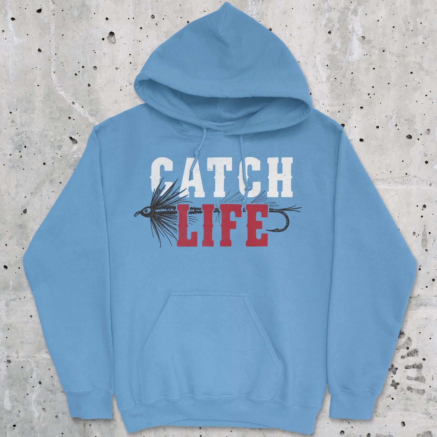 Carolina Blue, Catch Life Hoodie – fish-room