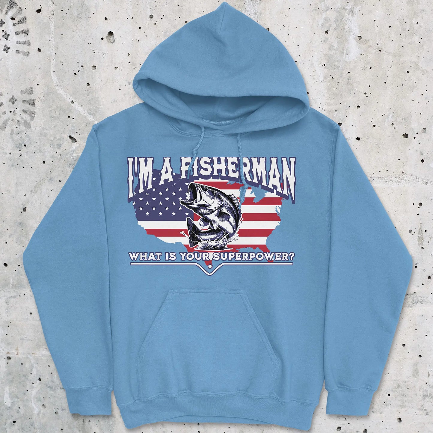 Carolina Blue, Fisherman Superpower Hoodie – fish-room