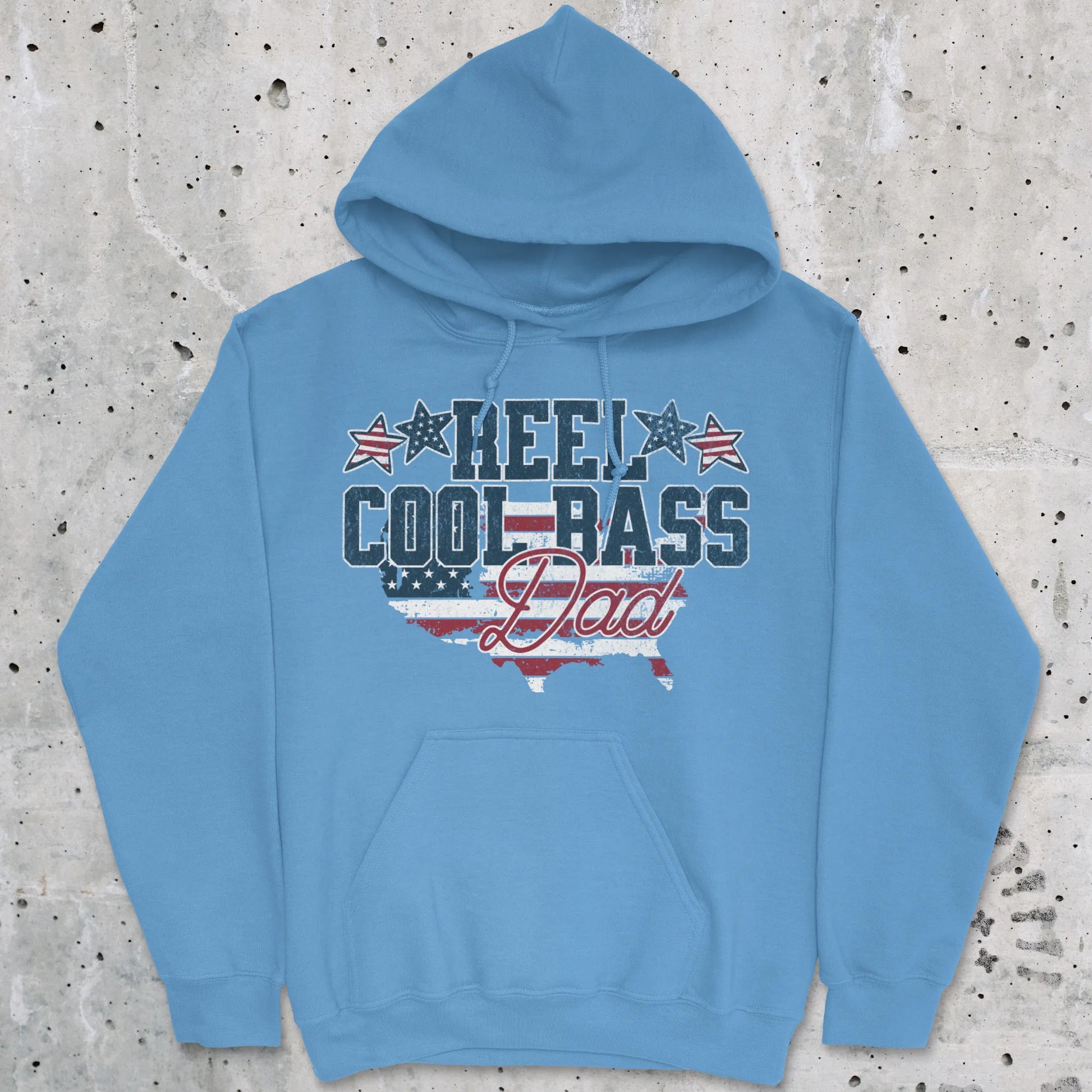 Carolina Blue, Reel Cool Bass Dad Hoodie – fish-room