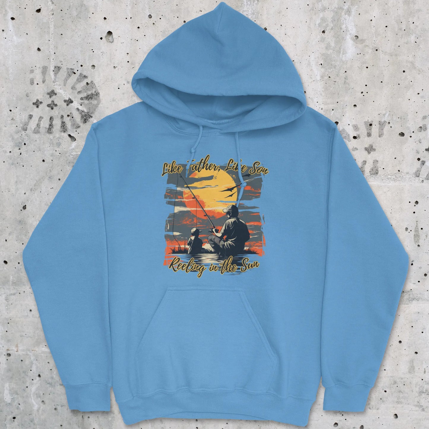 Carolina Blue, Like Father Like Son Hoodie – fish-room