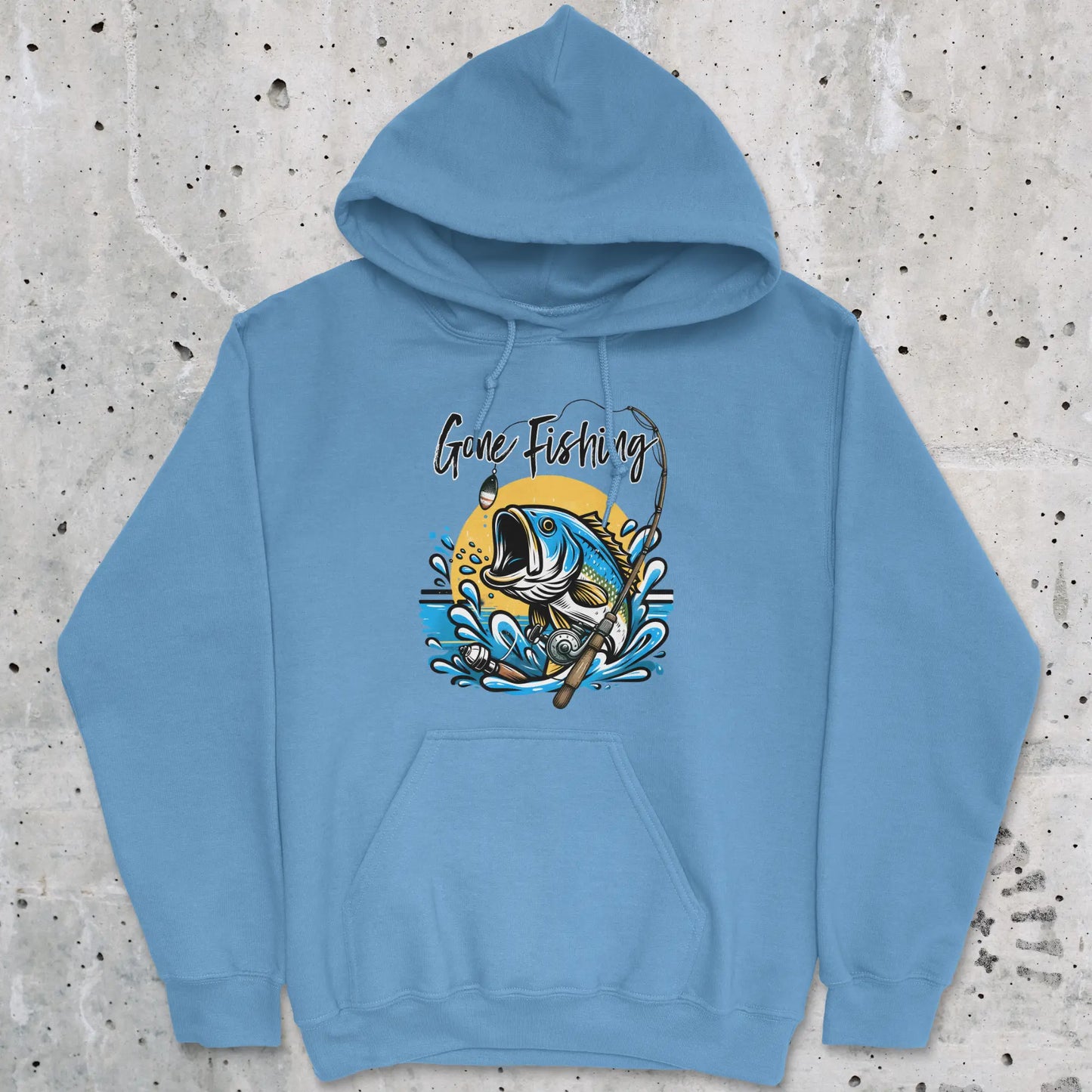 Carolina Blue, Gone Fishing Hoodie – fish-room
