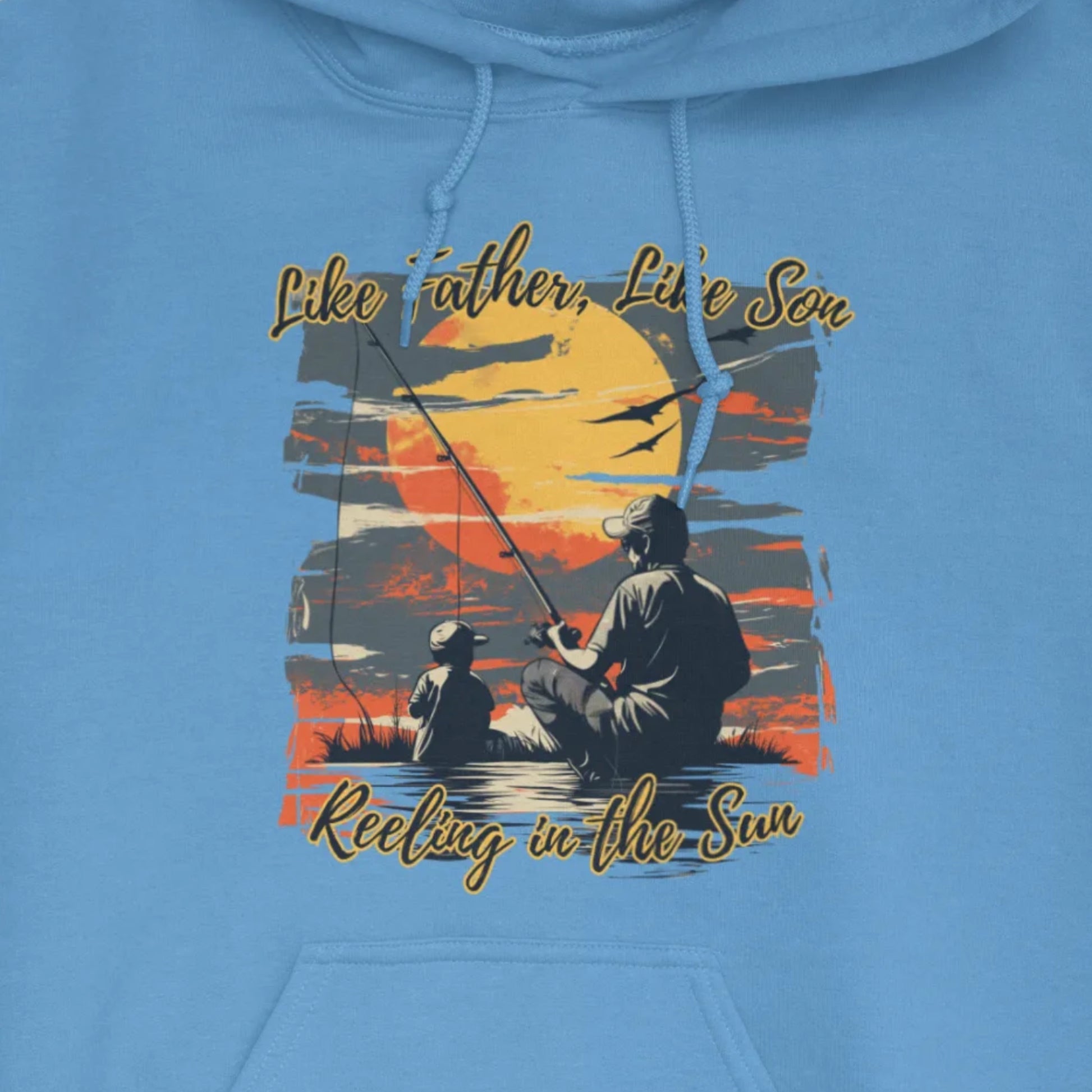 Carolina Blue, Like Father Like Son Hoodie – fish-room