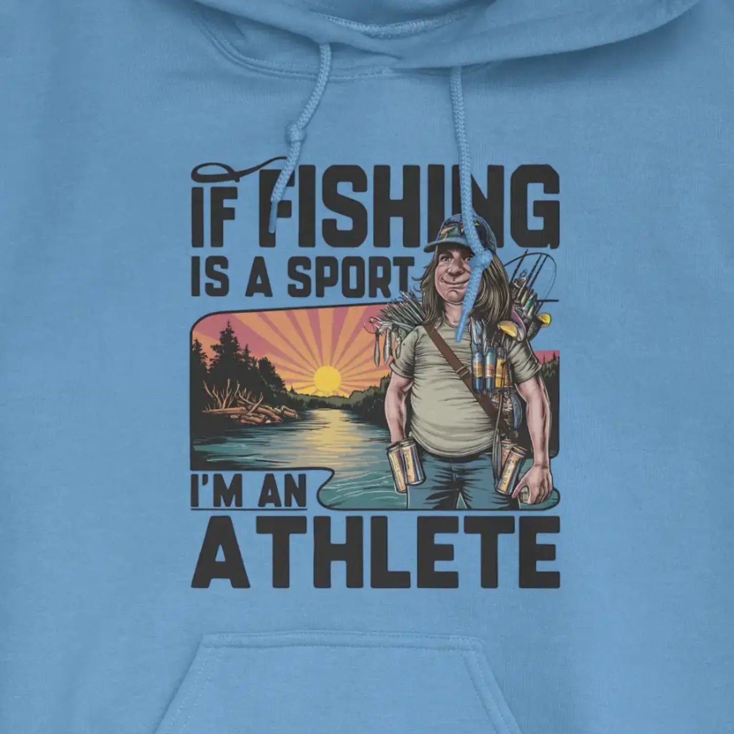 Carolina Blue, Fishing Athlete Hoodie – fish-room