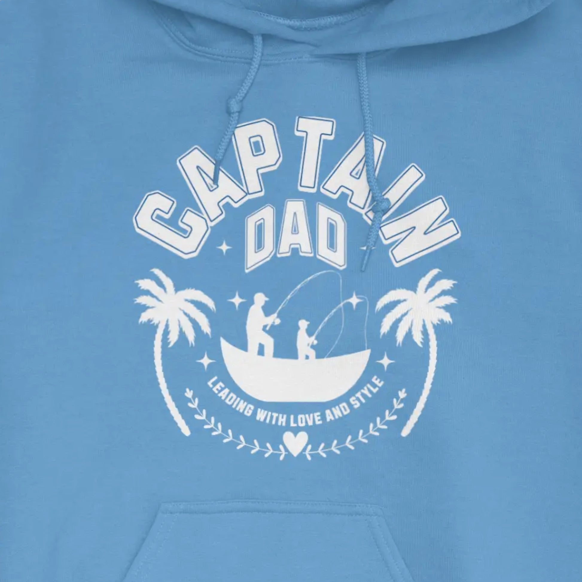 Carolina Blue, Captain Dad Hoodie – fish-room
