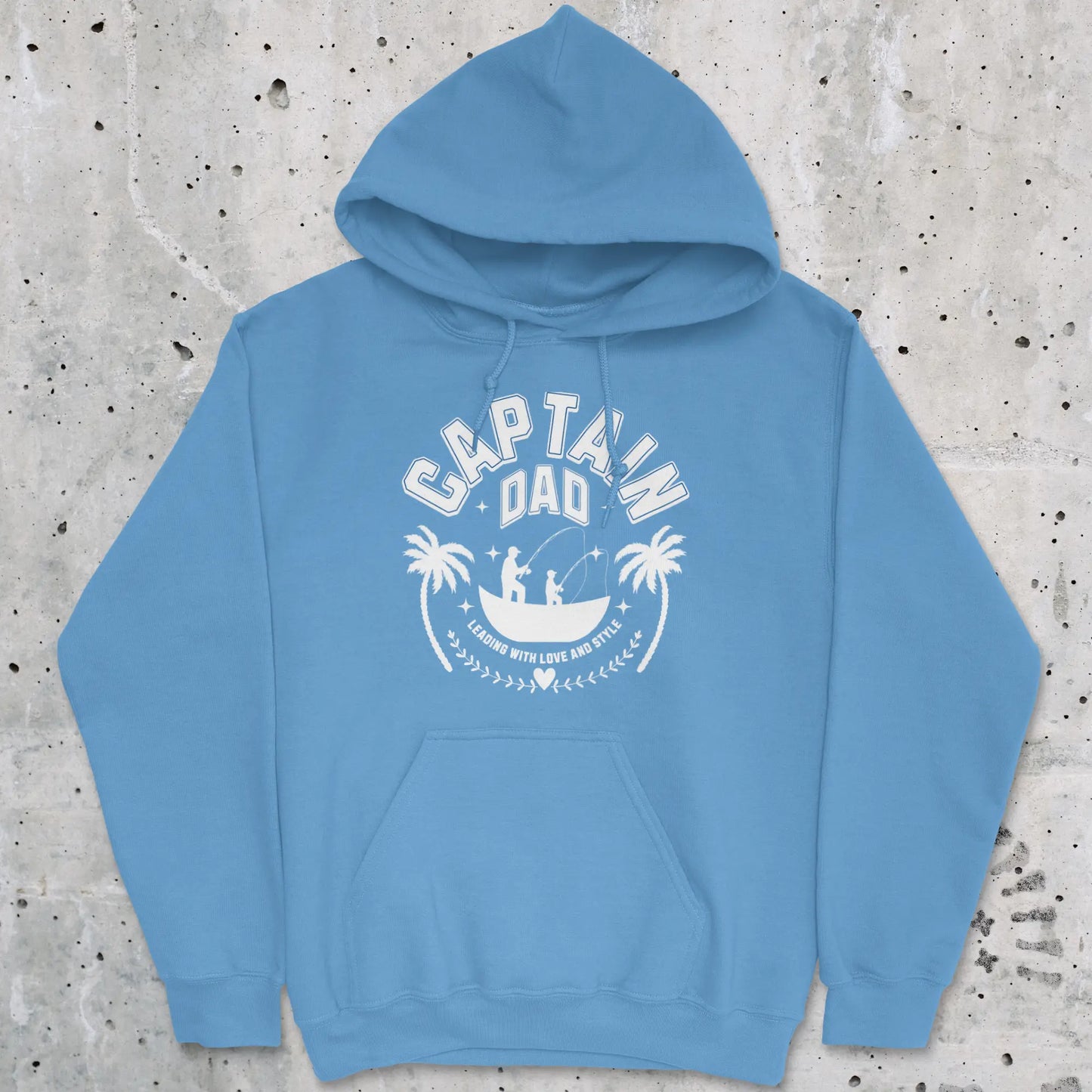 Carolina Blue, Captain Dad Hoodie – fish-room