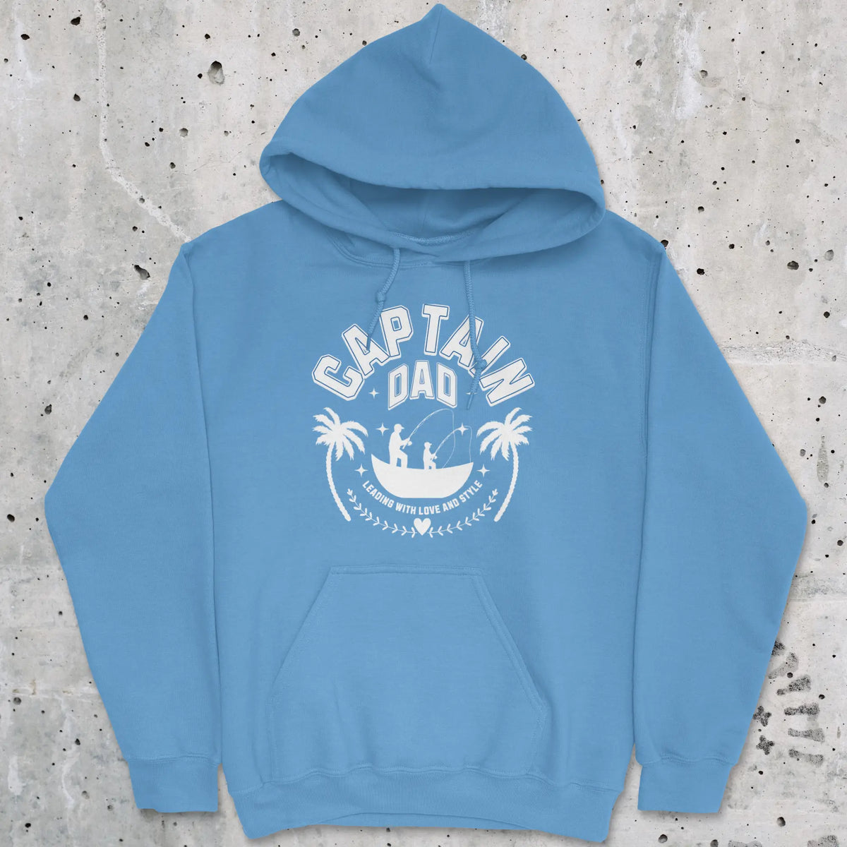 Carolina Blue, Captain Dad Hoodie – fish-room