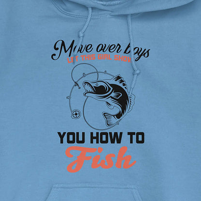 Carolina Blue, Move Over Boys! Hoodie – fish-room