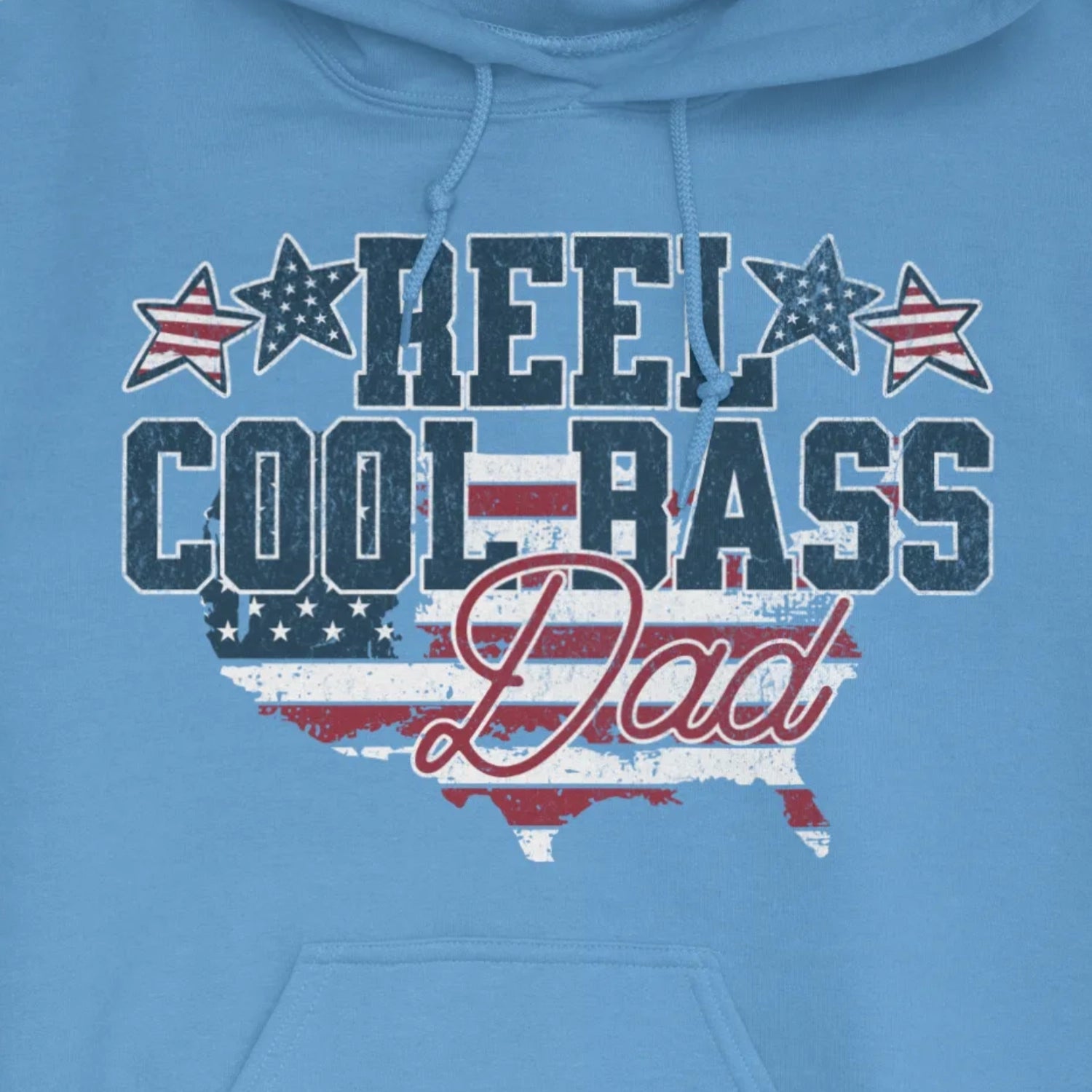 Carolina Blue, Reel Cool Bass Dad Hoodie – fish-room