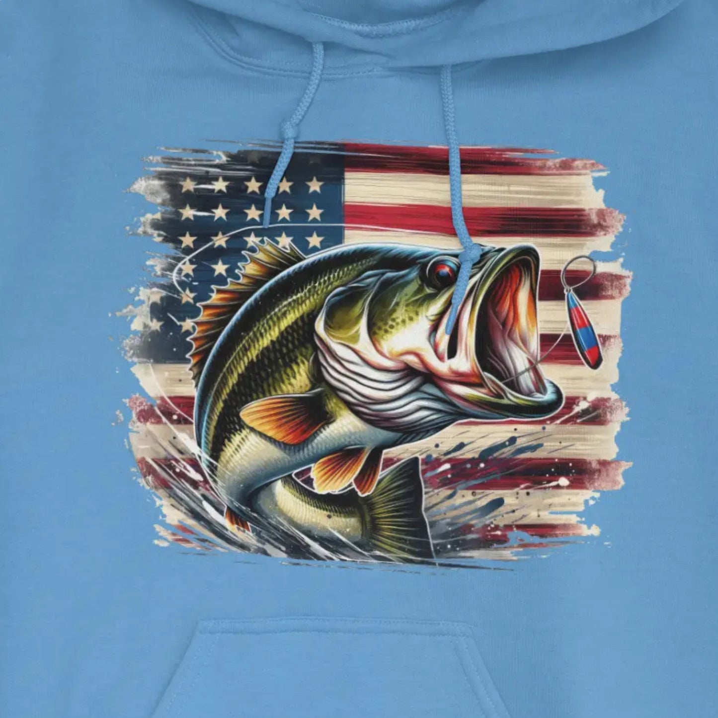 Carolina Blue, American Bass Hoodie – fish-room