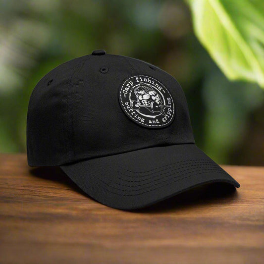 fish-room llc Hats Black / Black patch / Circle / One size Carp Fishing, Buffing and Gripping Dad Hat