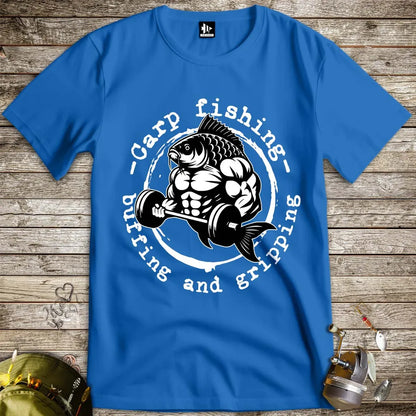 Carp Fishing, Buffing and Gripping Tee - FISH - ROOM LLC