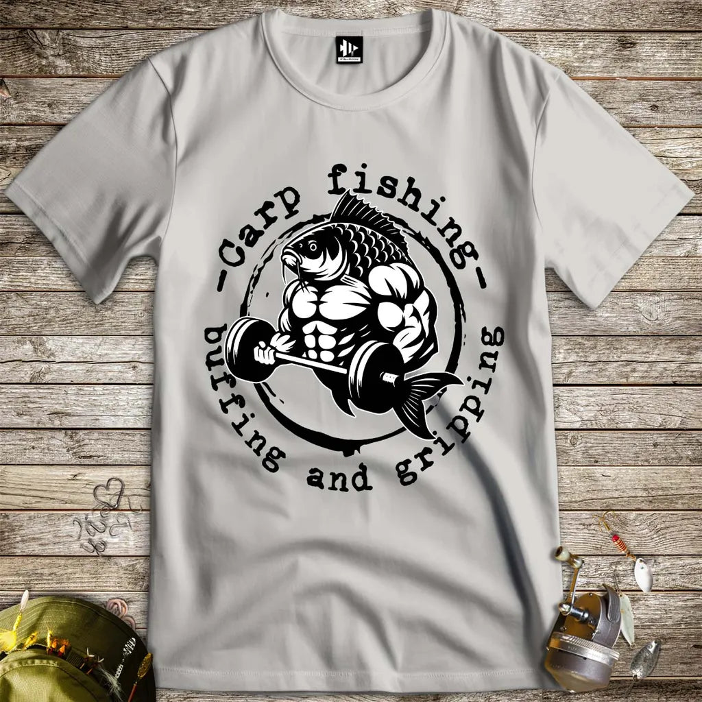 Carp Fishing, Buffing and Gripping Tee - FISH - ROOM LLC