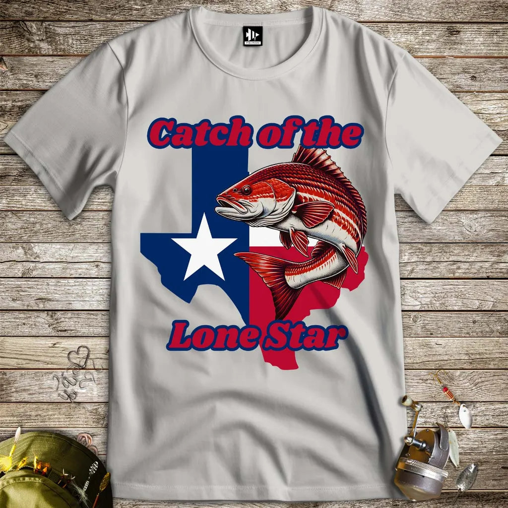 Catch of the Lone Star Tee Ice Grey T-Shirt