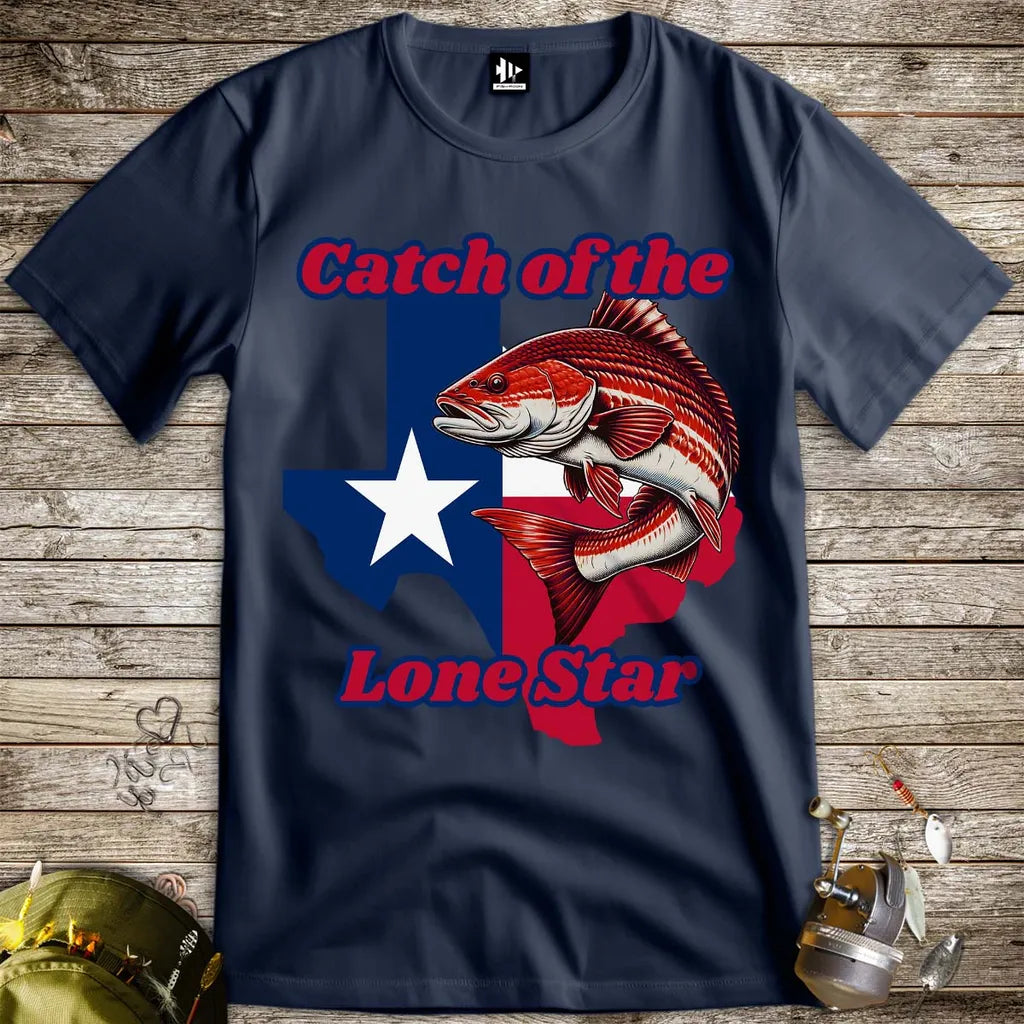 Catch of the Lone Star Tee Navy T-Shirt