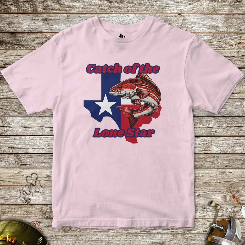 Catch of the Lone Star Tee for Kids Light pink Kids T-Shirt